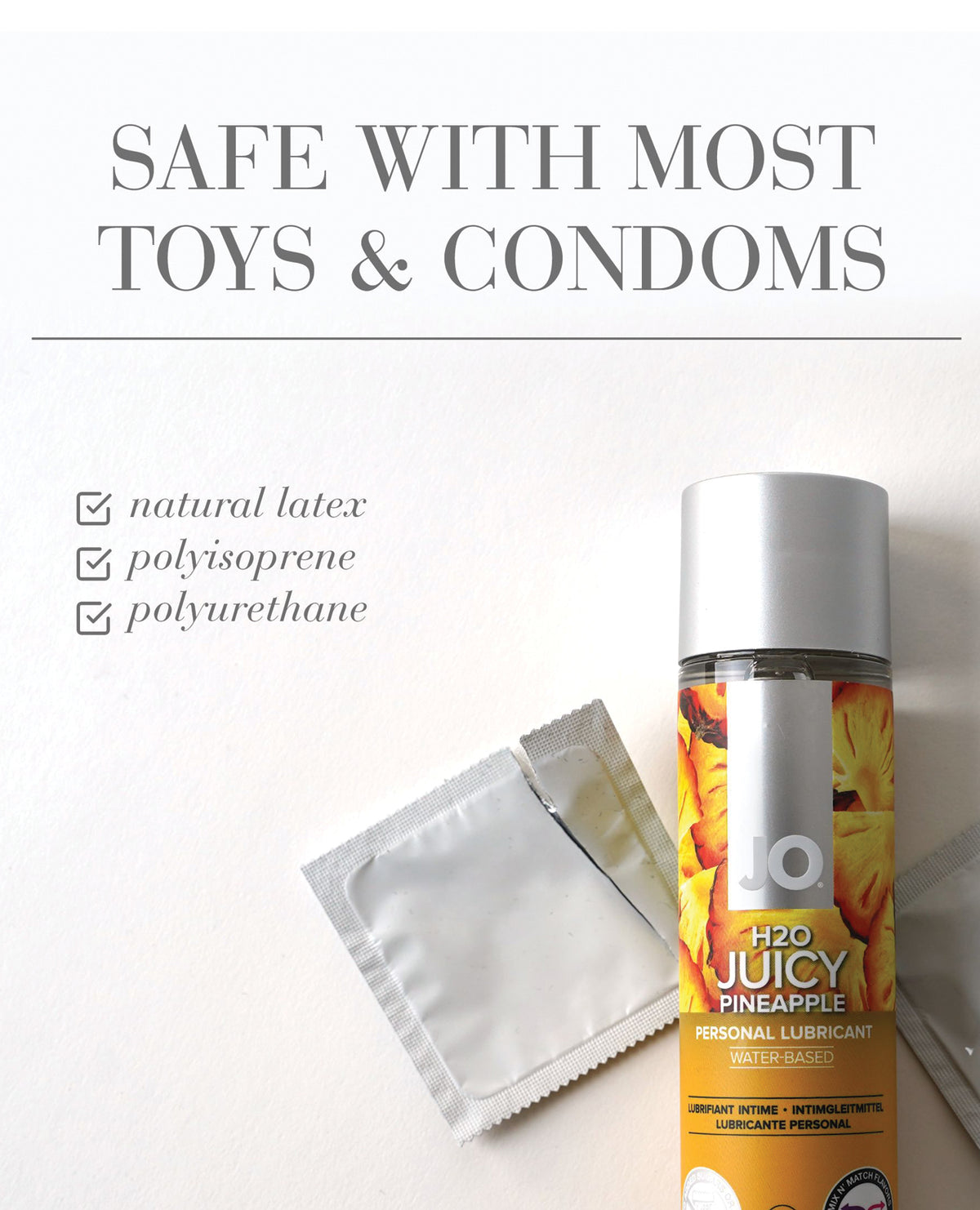 JO H2O Flavored Water-Based Lubricant – 4 oz – Pineapple