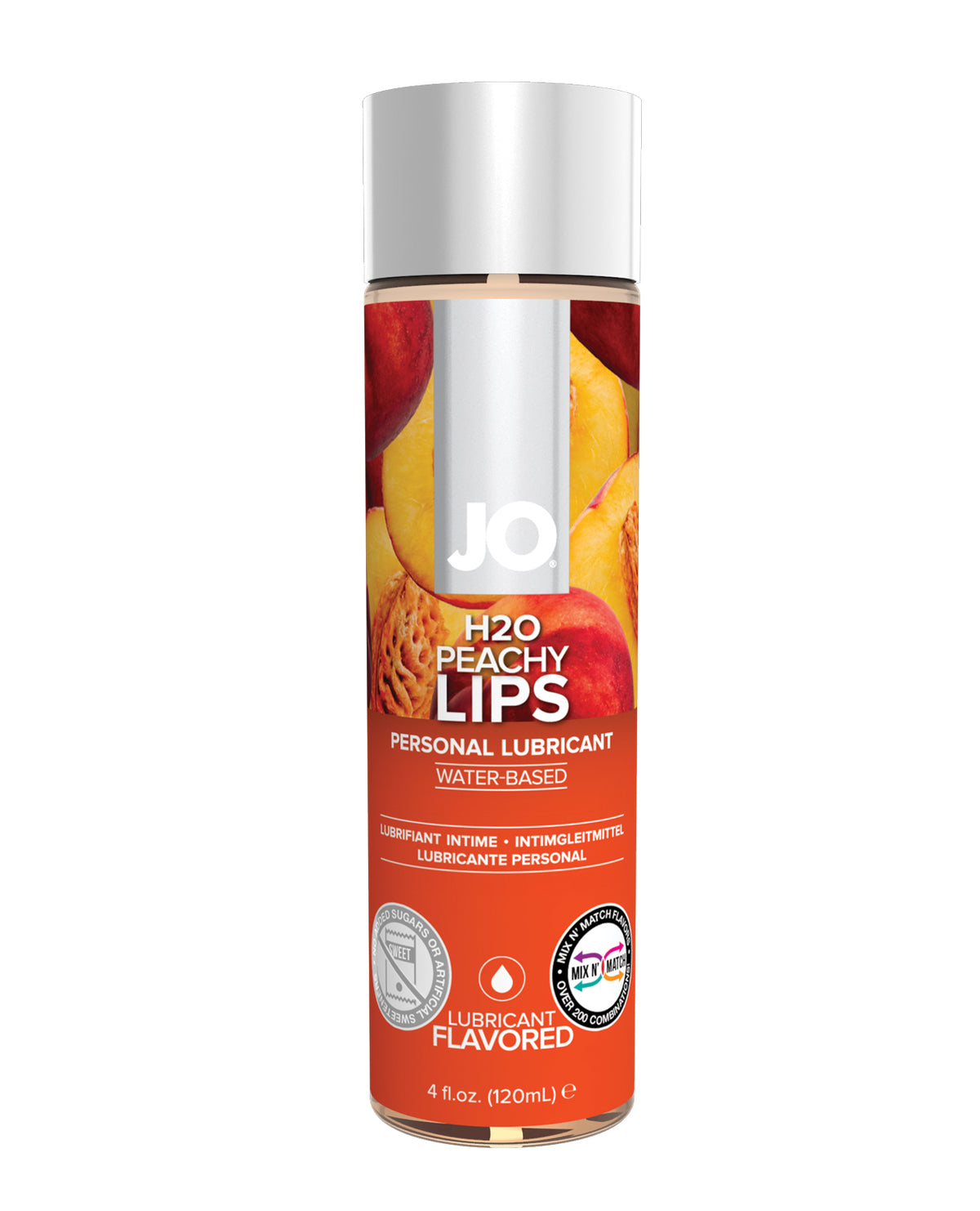 JO H2O Flavored Water-Based Lubricant – 4 oz – Peach