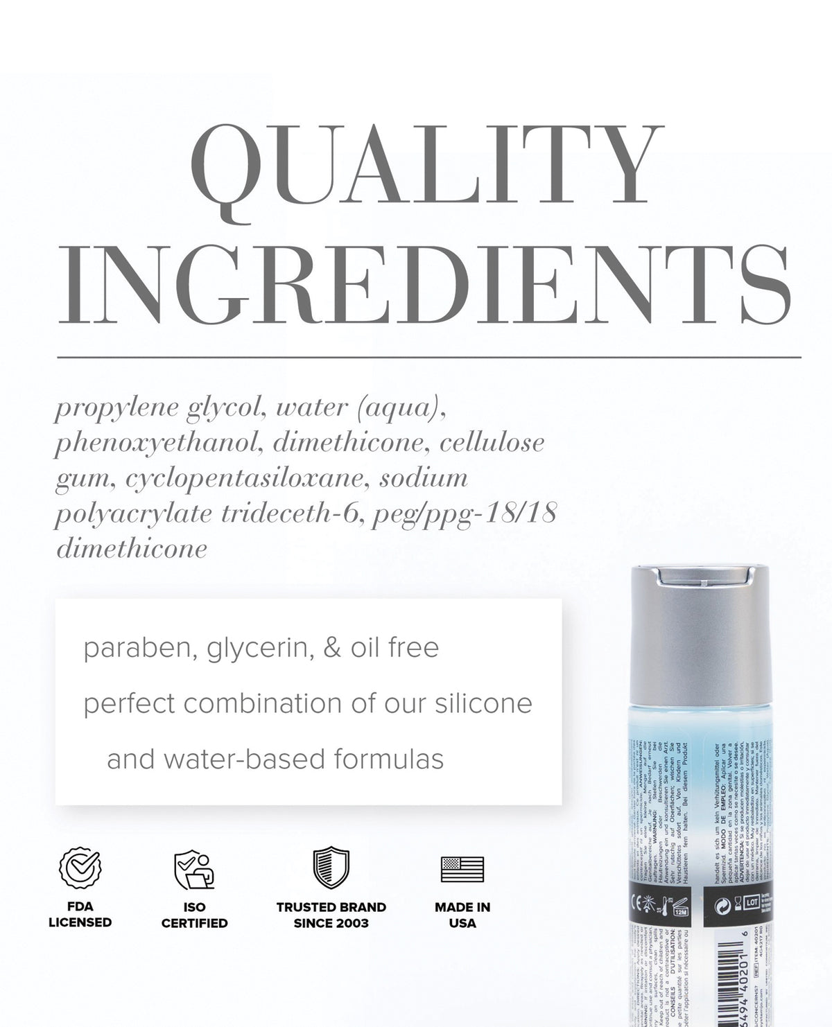 JO Classic Hybrid Lubricant – 2 oz – view 2