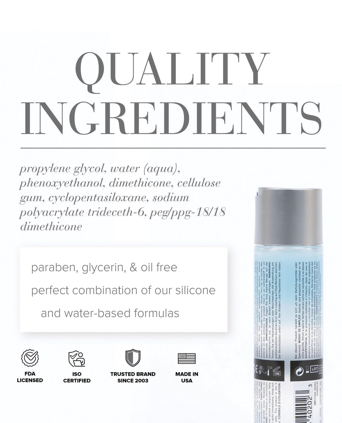 JO Classic Hybrid Lubricant – 4 oz – view 2