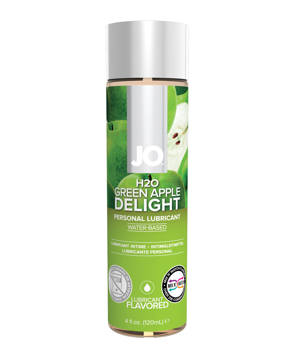 JO H2O Flavored Water-Based Lubricant – 4 oz – Green Apple