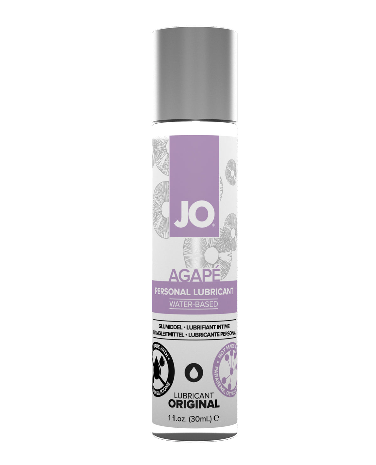 JO Agape pH-Balanced Water-Based Lubricant – Original 1 oz