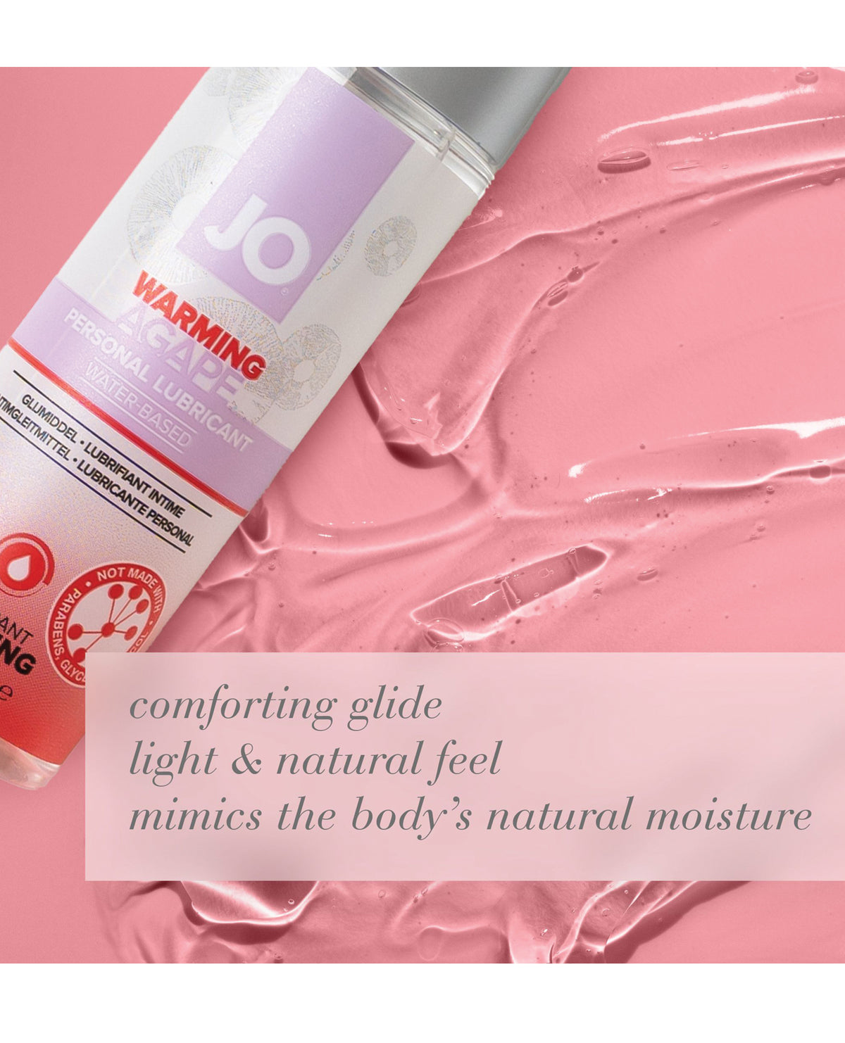 JO Agape pH-Balanced Water-Based Lubricant – Warming 2 oz – view 3