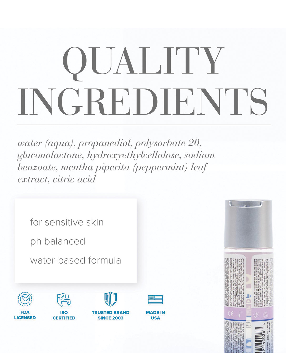JO Agape pH-Balanced Water-Based Lubricant – Cooling 2 oz – view 2