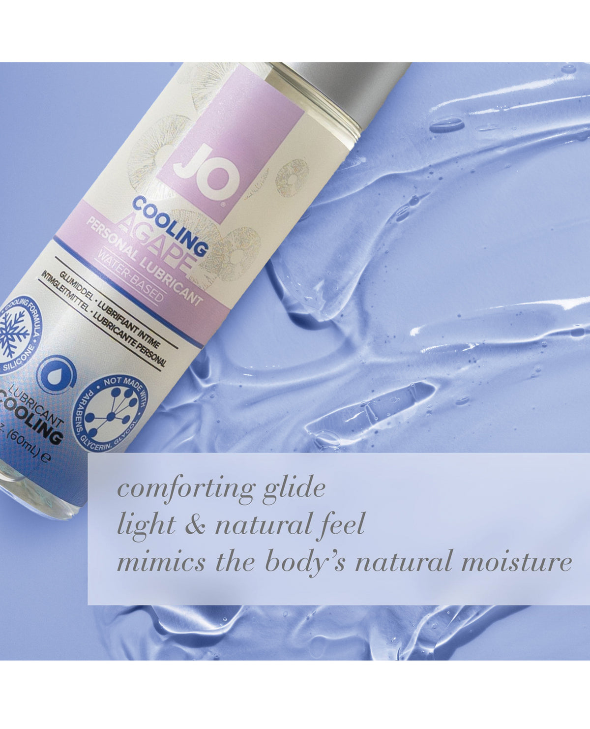 JO Agape pH-Balanced Water-Based Lubricant – Cooling 2 oz – view 4