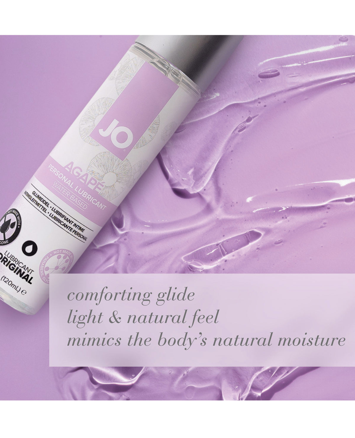 JO Agape pH-Balanced Water-Based Lubricant – Original 4 oz – view 4