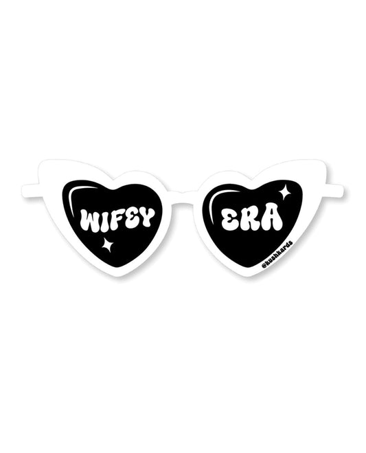 Wifey Era Heart Sunglasses Stickers – Pack of 3