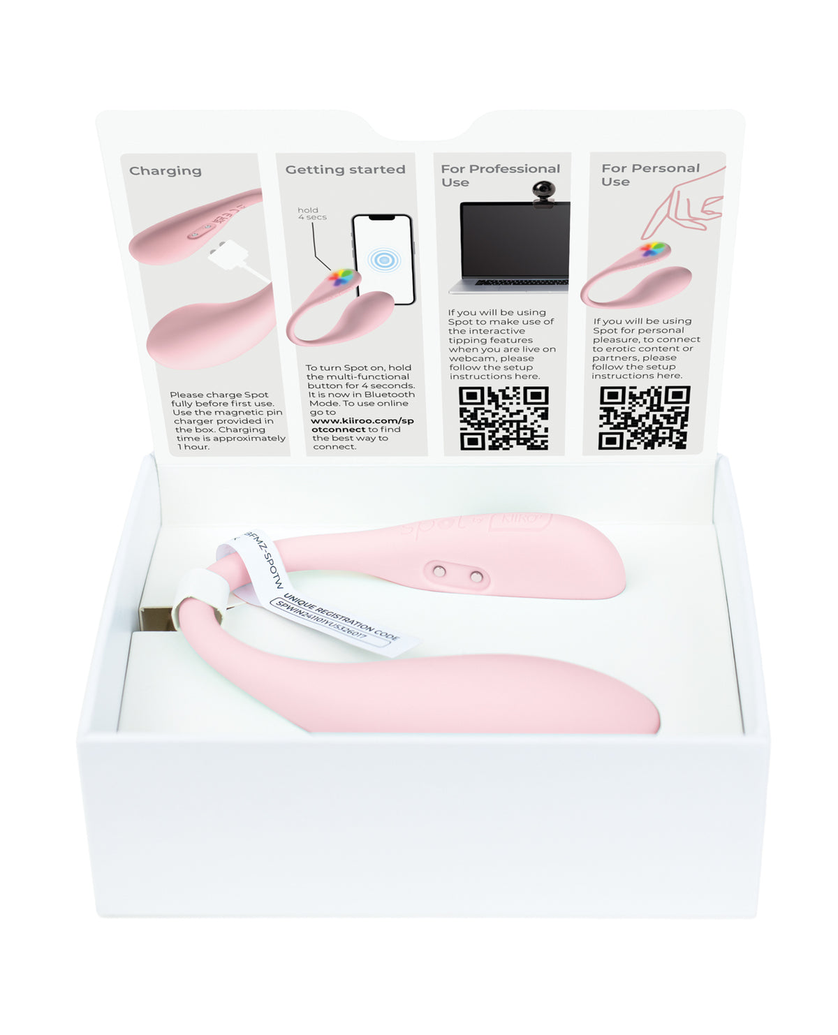 Kiiroo Spot Wearable Egg Vibrator – Pink – view 5