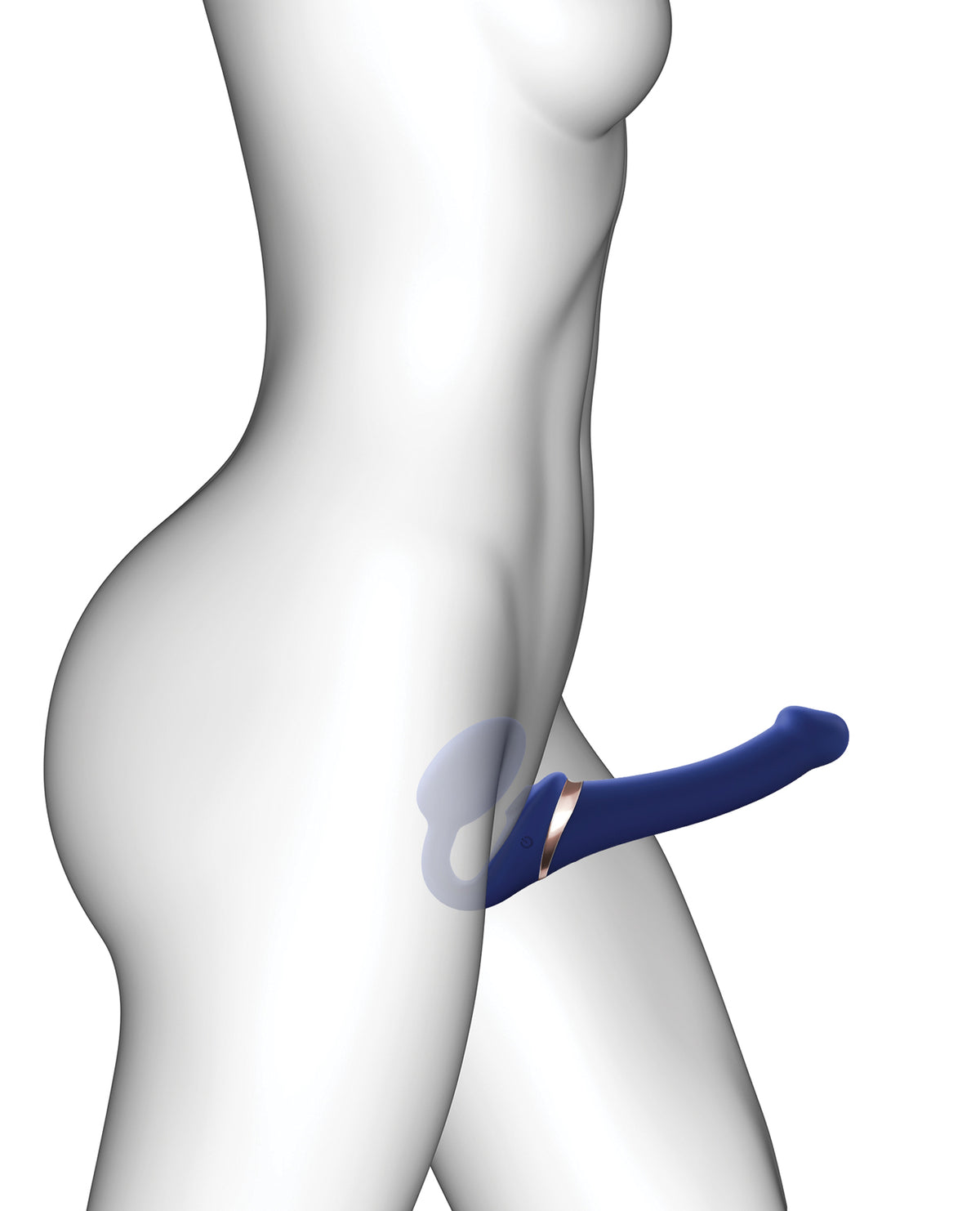 Strap-On-Me Multi Orgasm Bendable Strapless Strap-On – Night Blue – Small – view 4