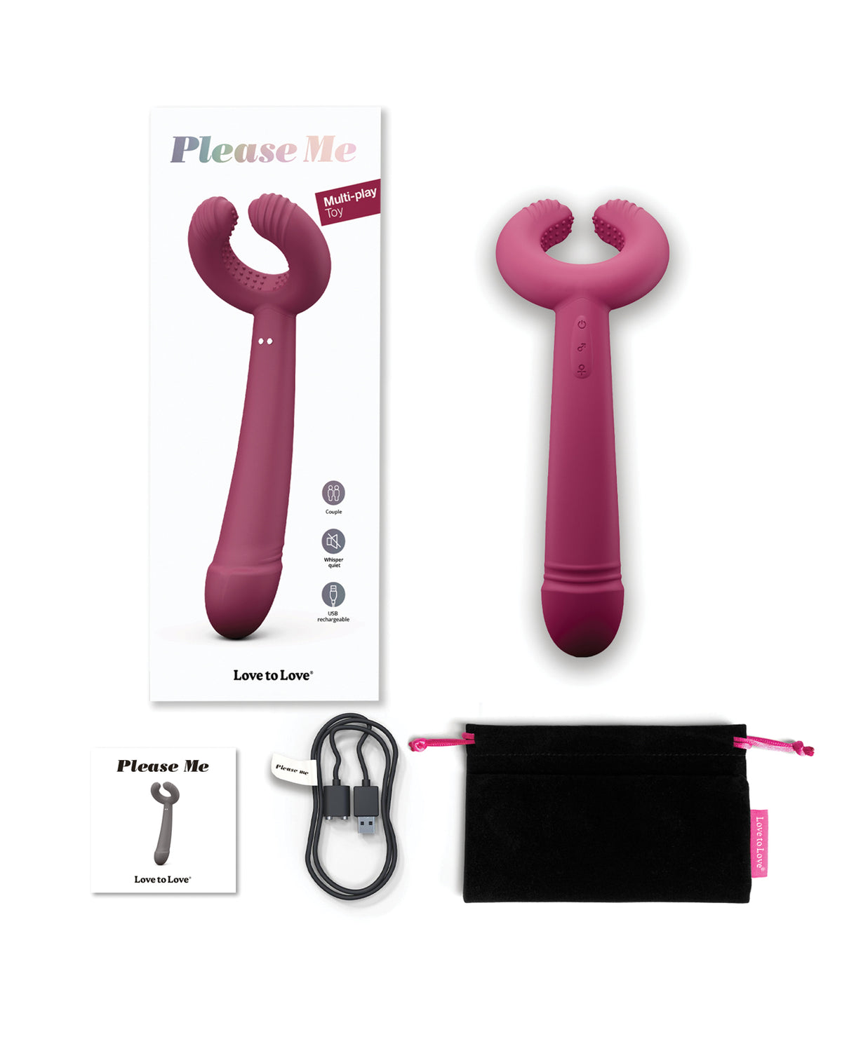 Love to Love Please Me Multi-Play Vibrator – Plum Star – view 5