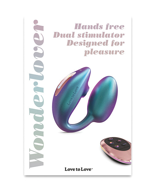 Love to Love Wonderlover Dual Stimulator – Iridescent Turquoise