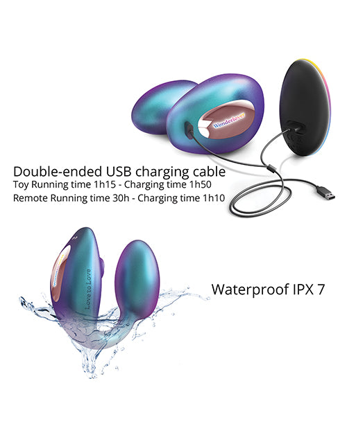 Love to Love Wonderlover Dual Stimulator – Iridescent Turquoise – view 5
