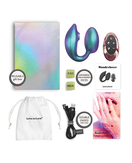 Love to Love Wonderlover Dual Stimulator – Iridescent Turquoise – view 6