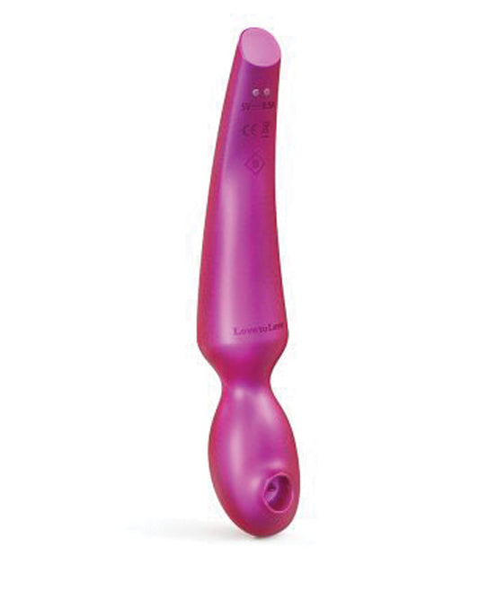 Love to Love Pleaser Flapping Head Wand – Iridescent Berry