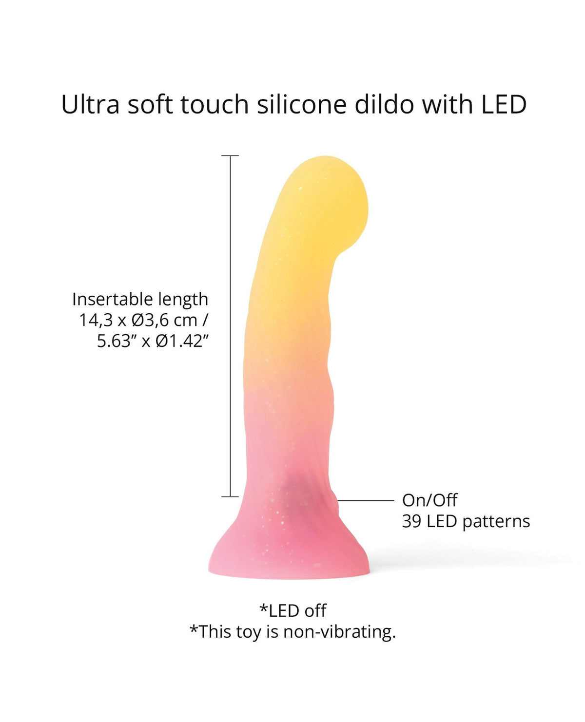 Love to Love Dildolls Sugar Bomb Neon Art LED Dildo – view 2