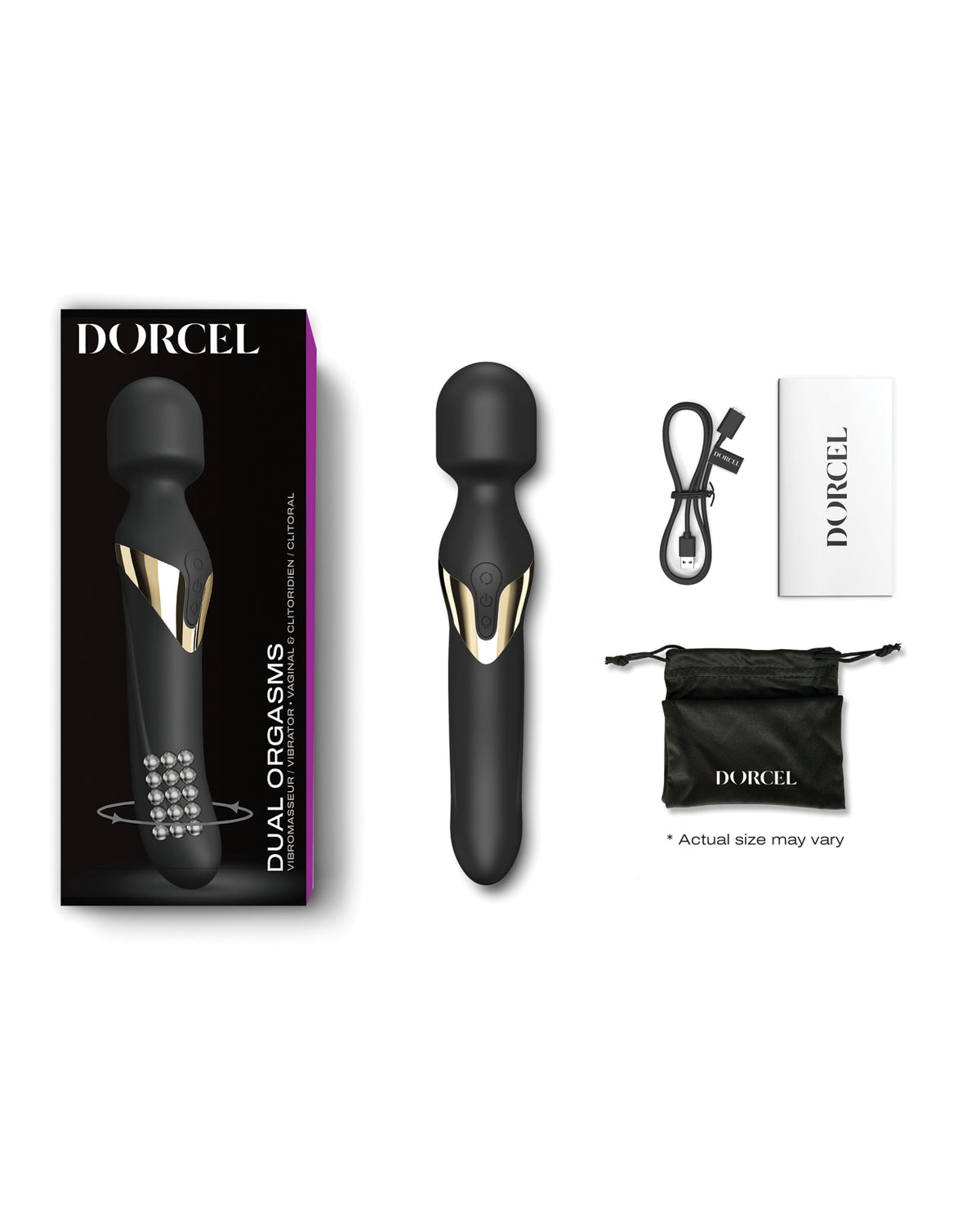 Dorcel Dual Orgasms Wand – Black/Gold – view 6