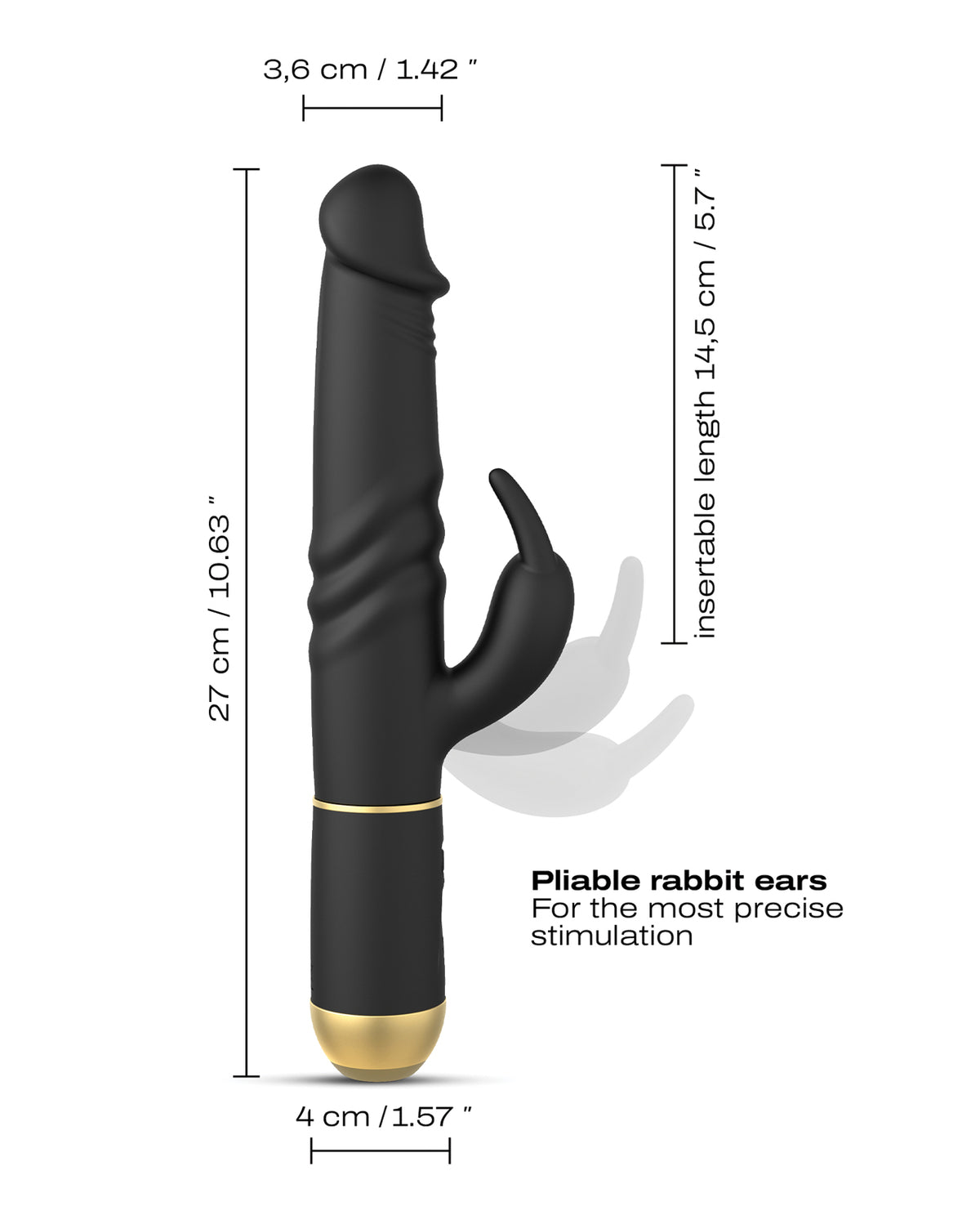 Dorcel Furious Rabbit 2.0 Thrusting & Rotating Vibrator – view 5