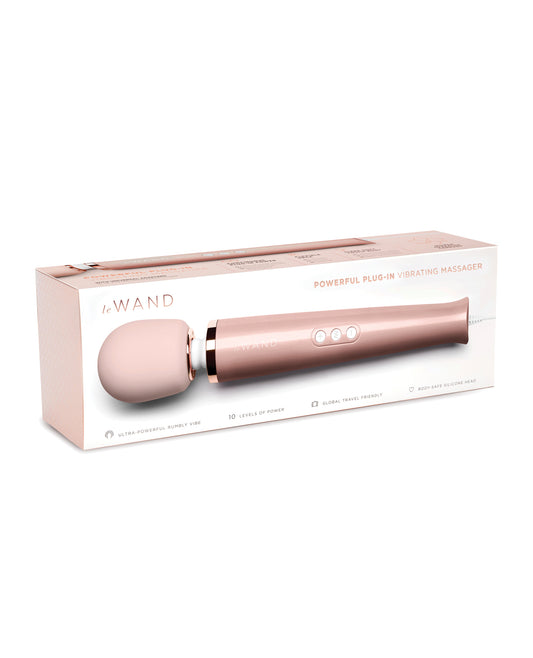 Le Wand Plug-In Vibrating Massager – Rose Gold