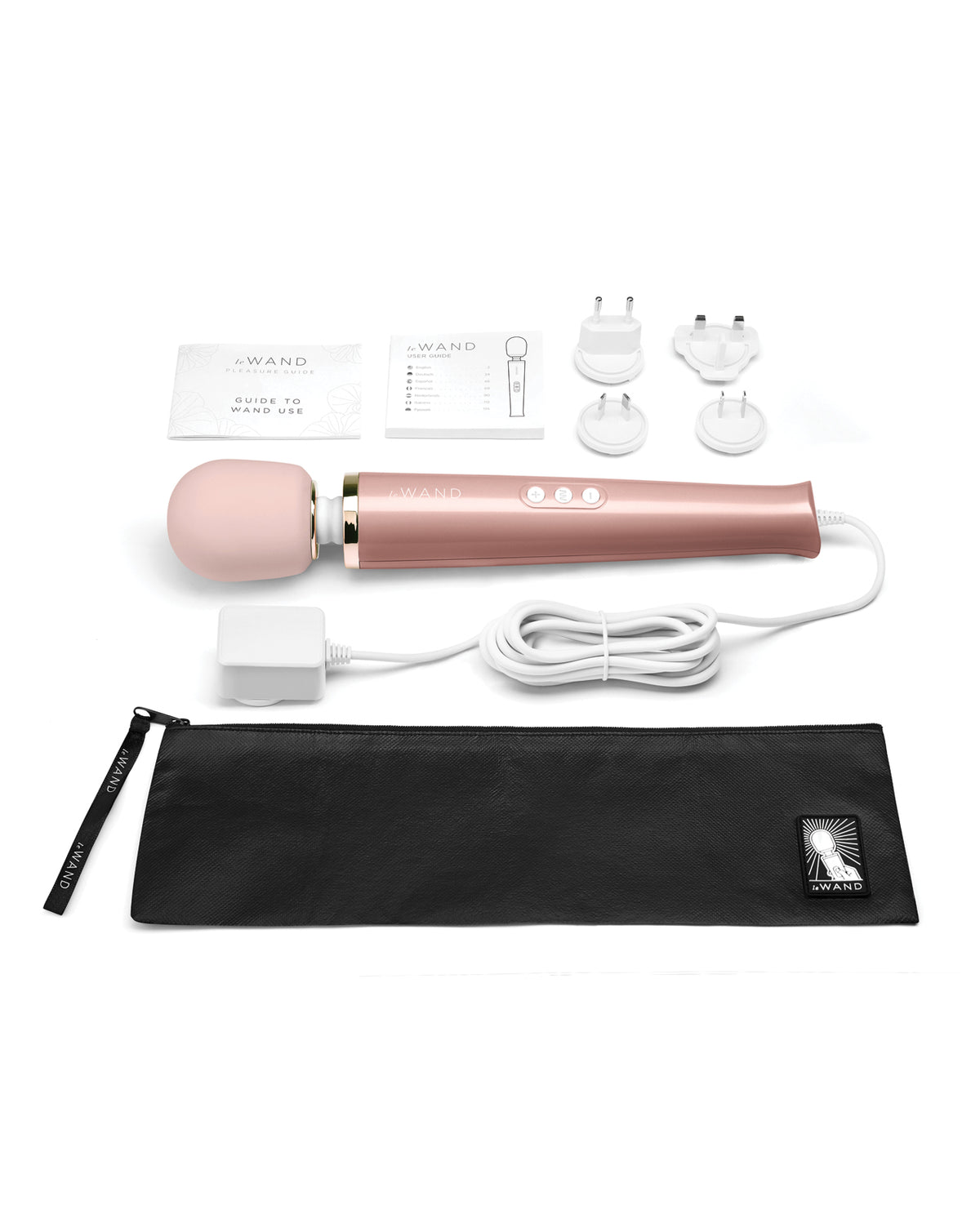 Le Wand Plug-In Vibrating Massager – Rose Gold – view 5