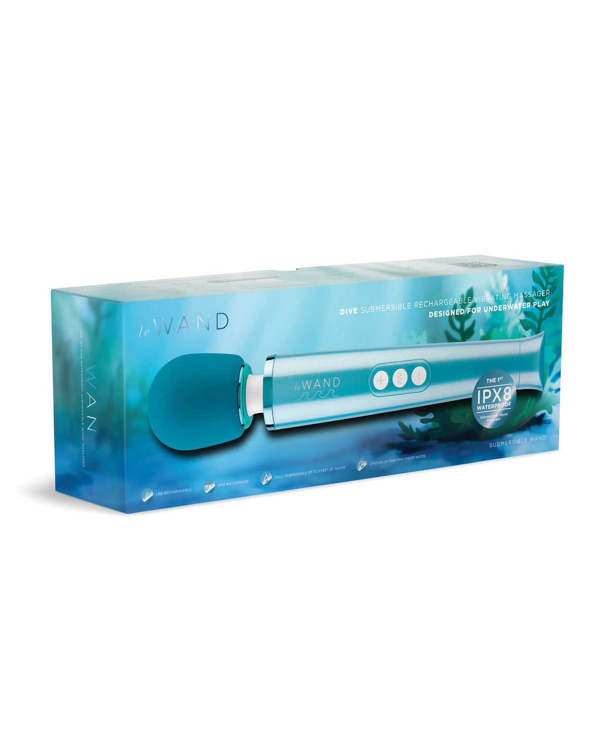 Le Wand Dive Submersible Rechargeable Massager – Blue