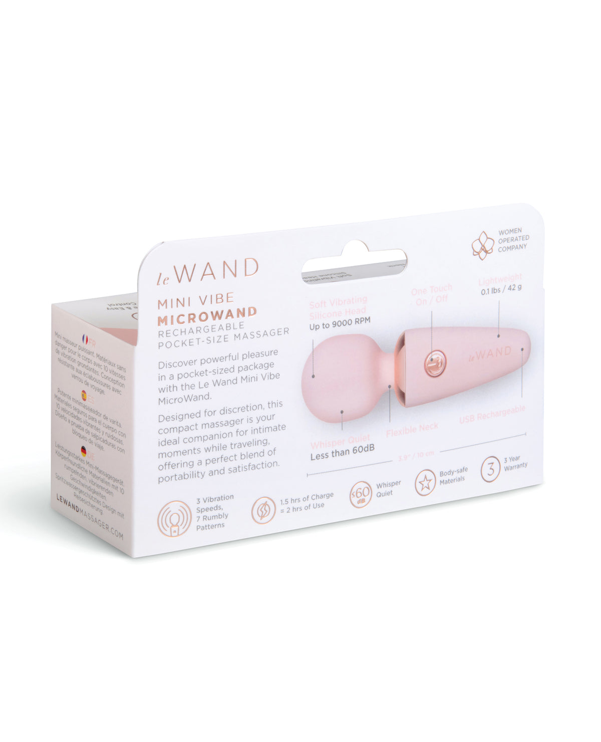 Le Wand Mini Micro Wand Pocket Massager – Pink – view 6