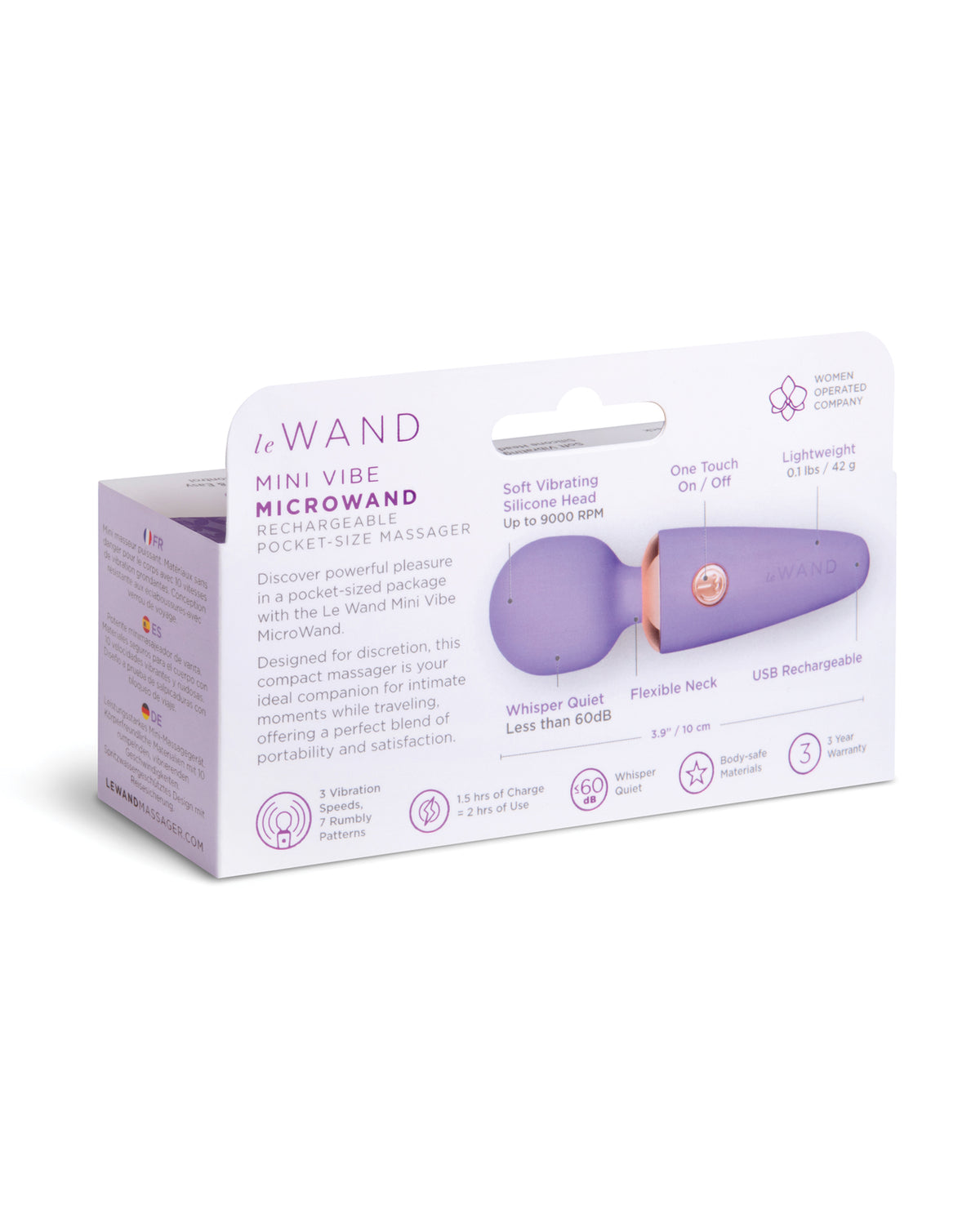 Le Wand Mini Micro Wand Pocket Massager – Violet – view 6