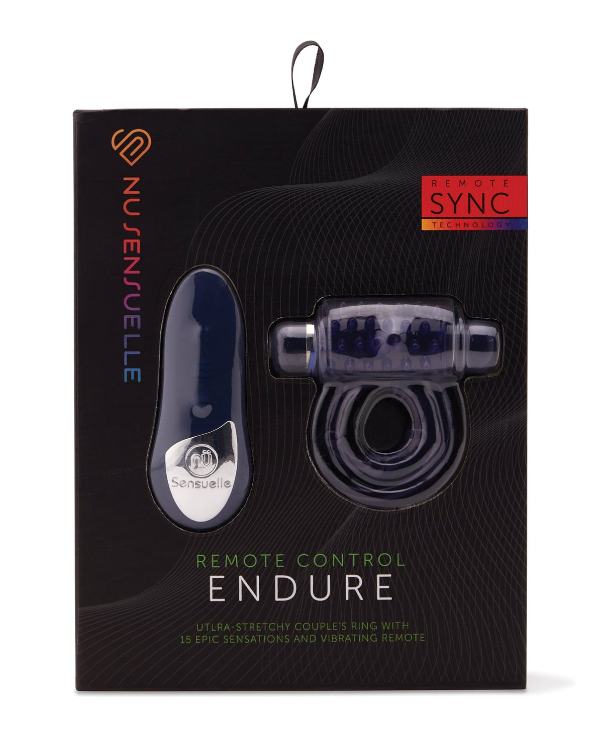Nu Sensuelle Endure Remote Control Vibrating Ring – Blue
