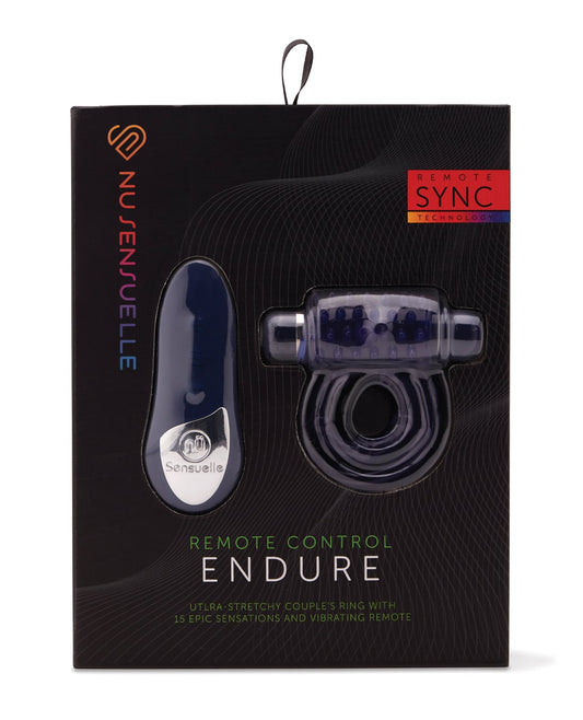 Nu Sensuelle Endure Remote Control Vibrating Ring – Blue