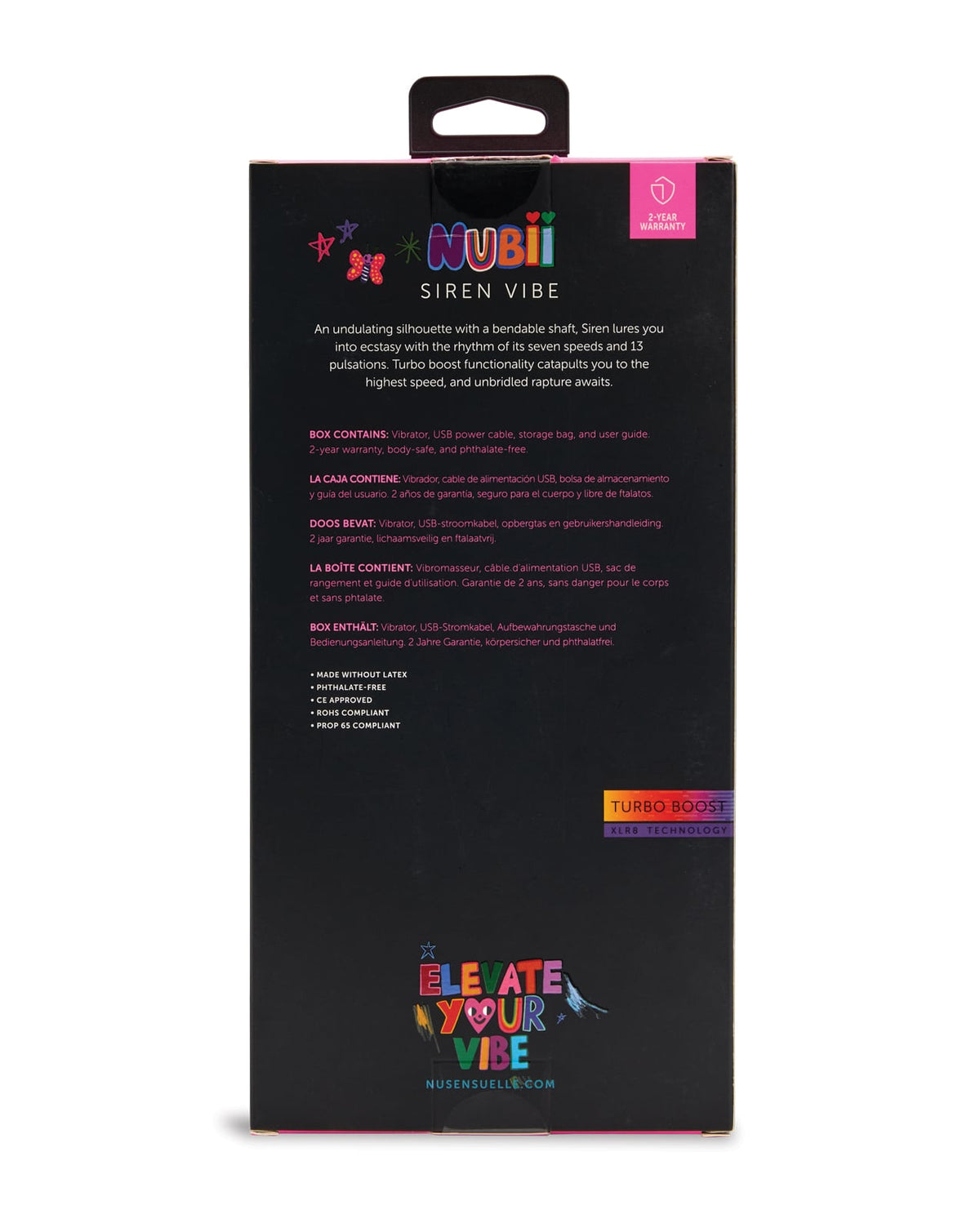 Nu Sensuelle Siren Nubii Bendable G-Spot Vibe – Pink – view 5