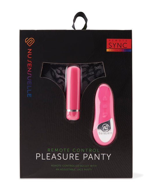 Nu Sensuelle Pleasure Panty with Remote Control Bullet – Pink