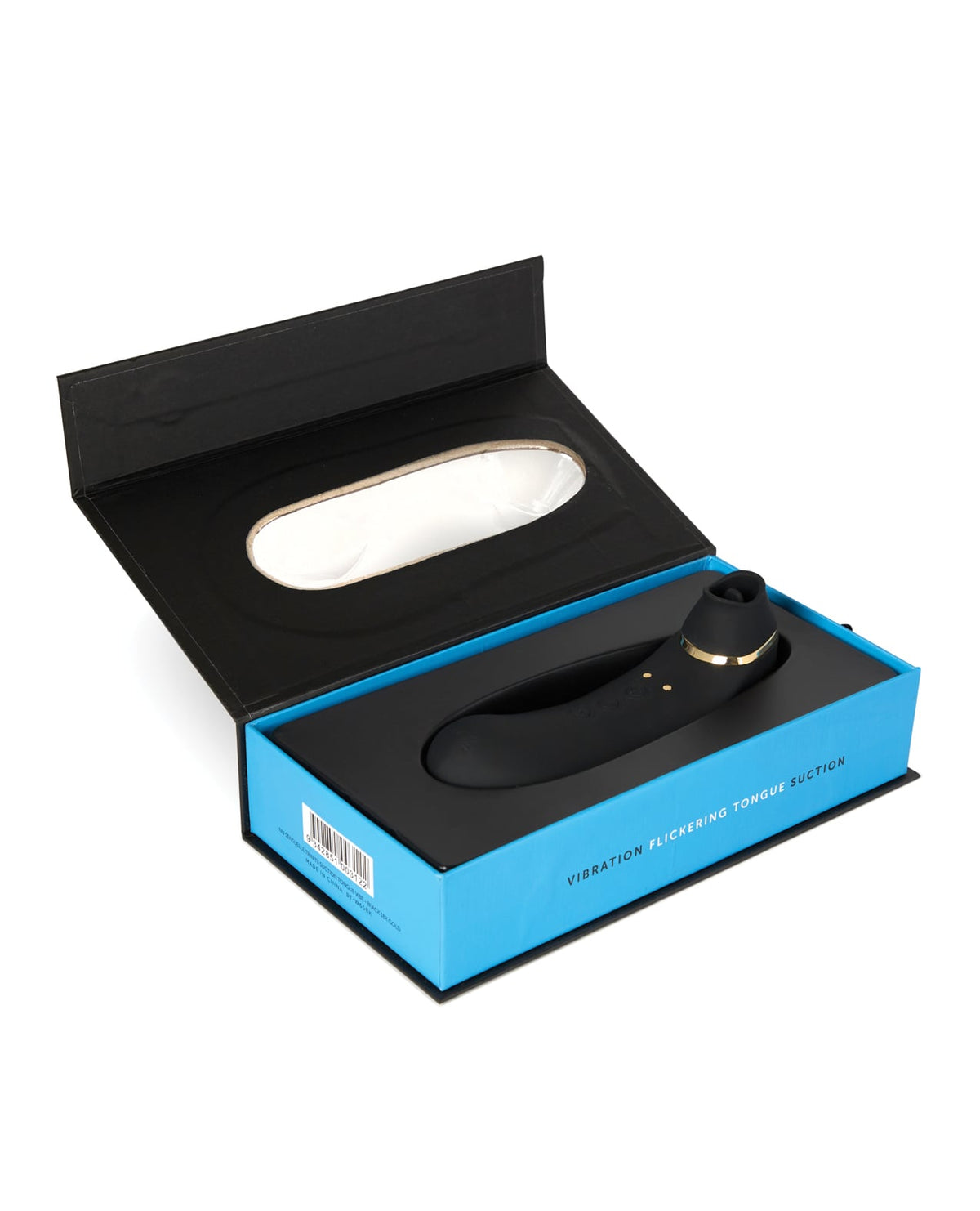 Nu Sensuelle Trinitii Tongue Vibe – Black with Gold Trim – view 5