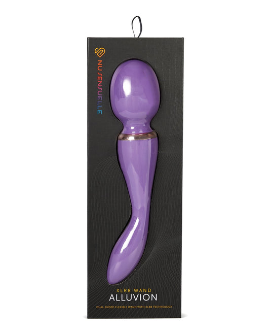 Nu Sensuelle Alluvion XLR8 Bendable Dual-Ended Wand – Purple