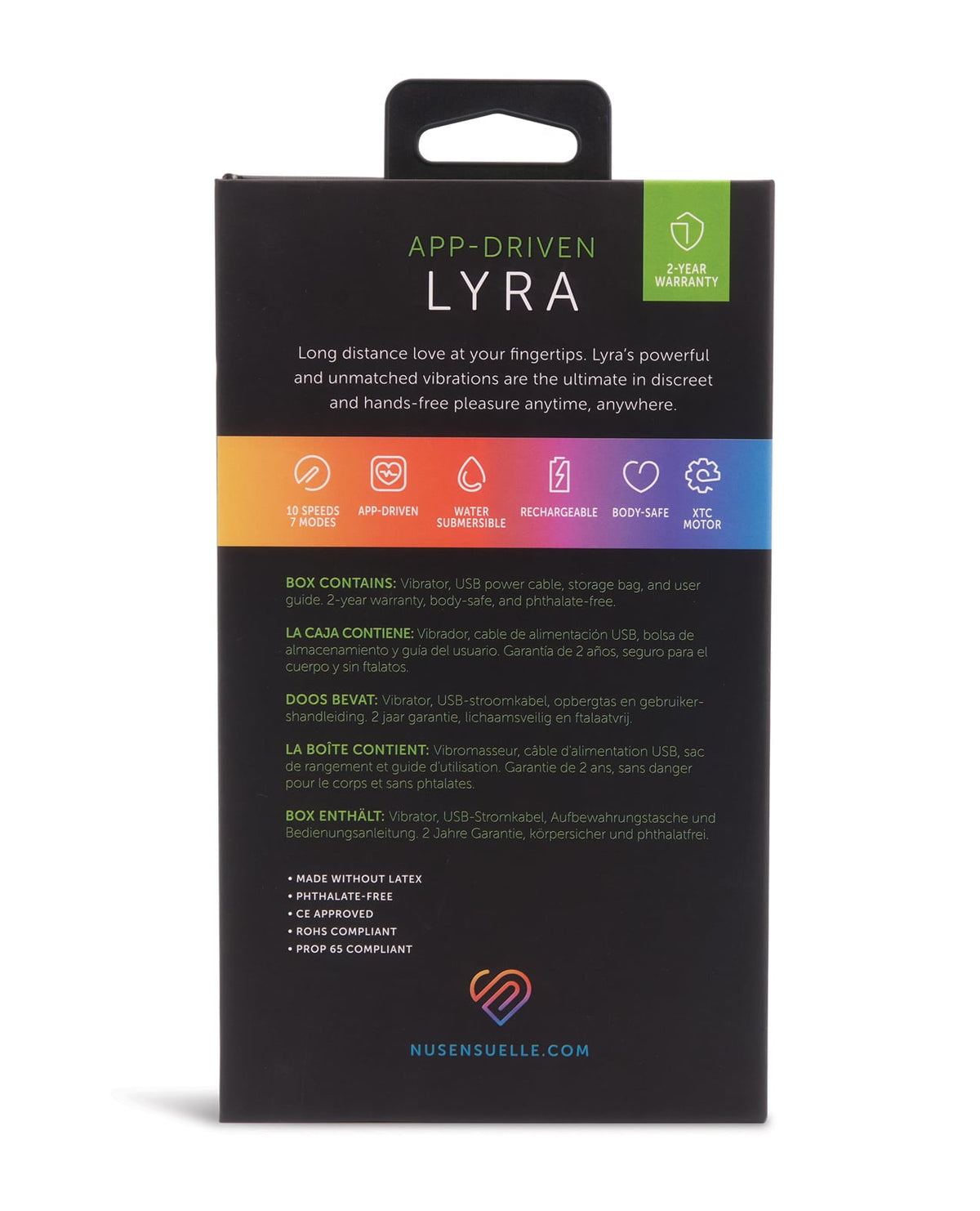 Nu Sensuelle Lyra App-Enabled Panty Vibe – Black – view 6