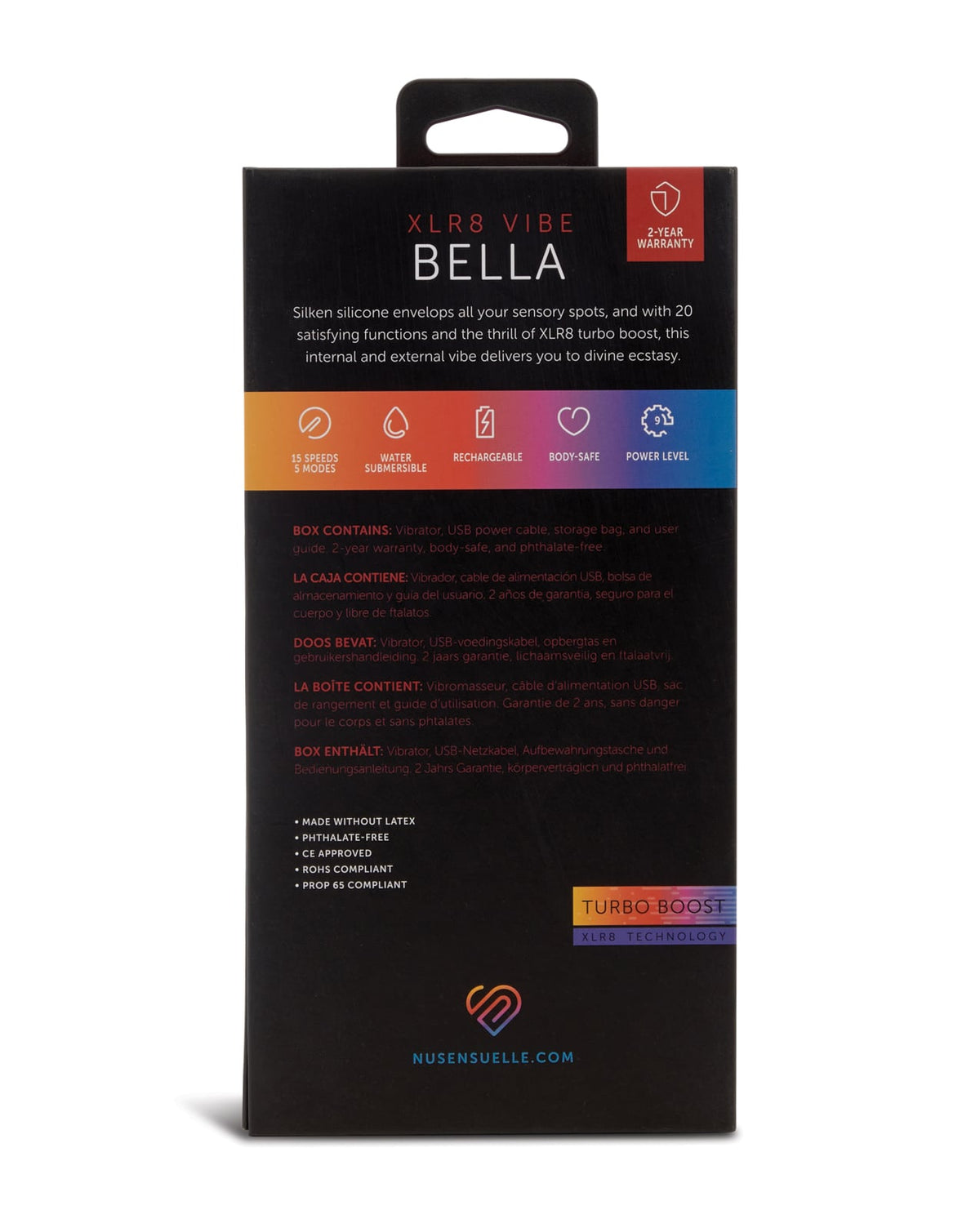 Nu Sensuelle Bella Velvet Touch Vibe – Hot Pink – view 7