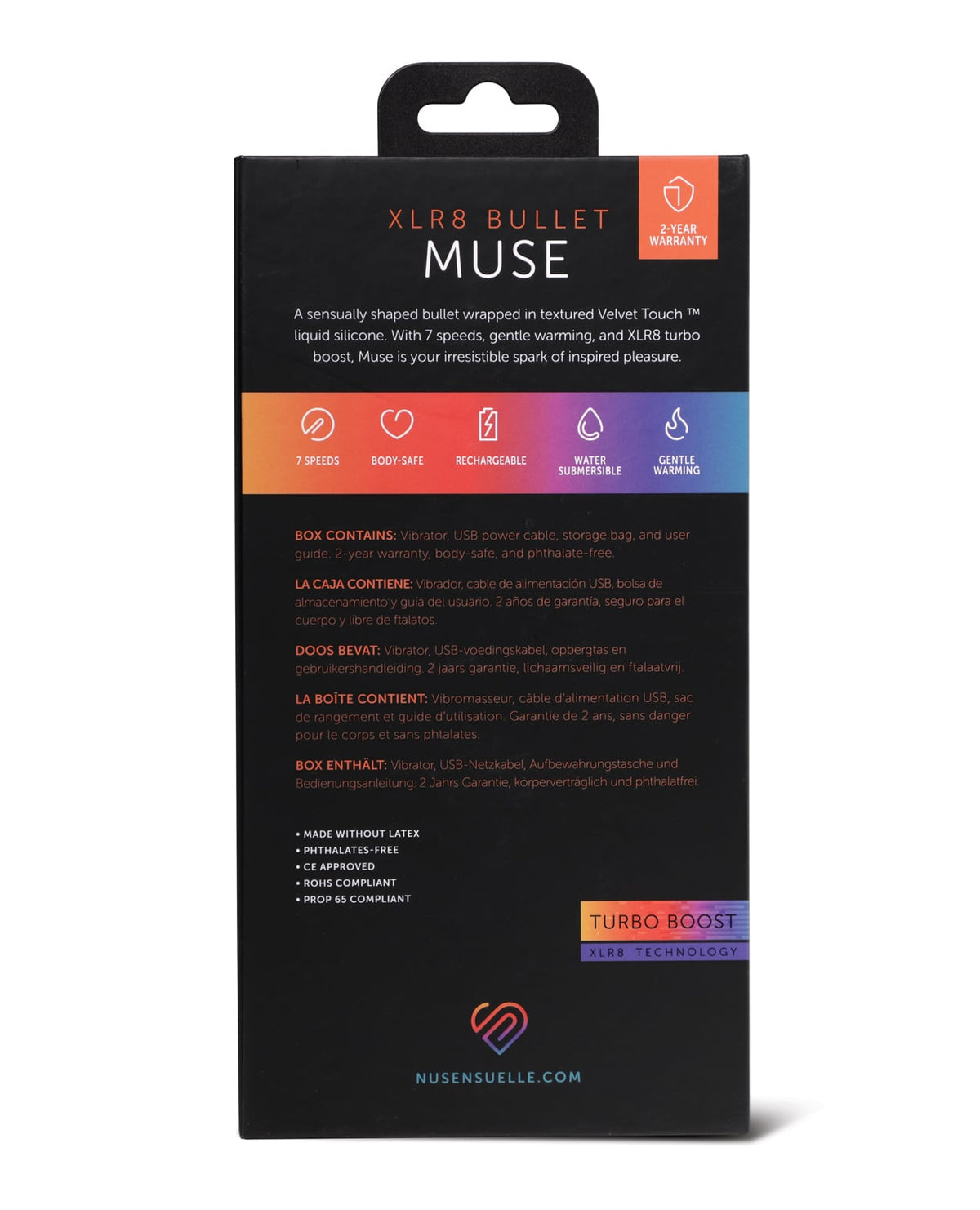 Nu Sensuelle Muse XLR8 Warming Bullet – Blue – view 6