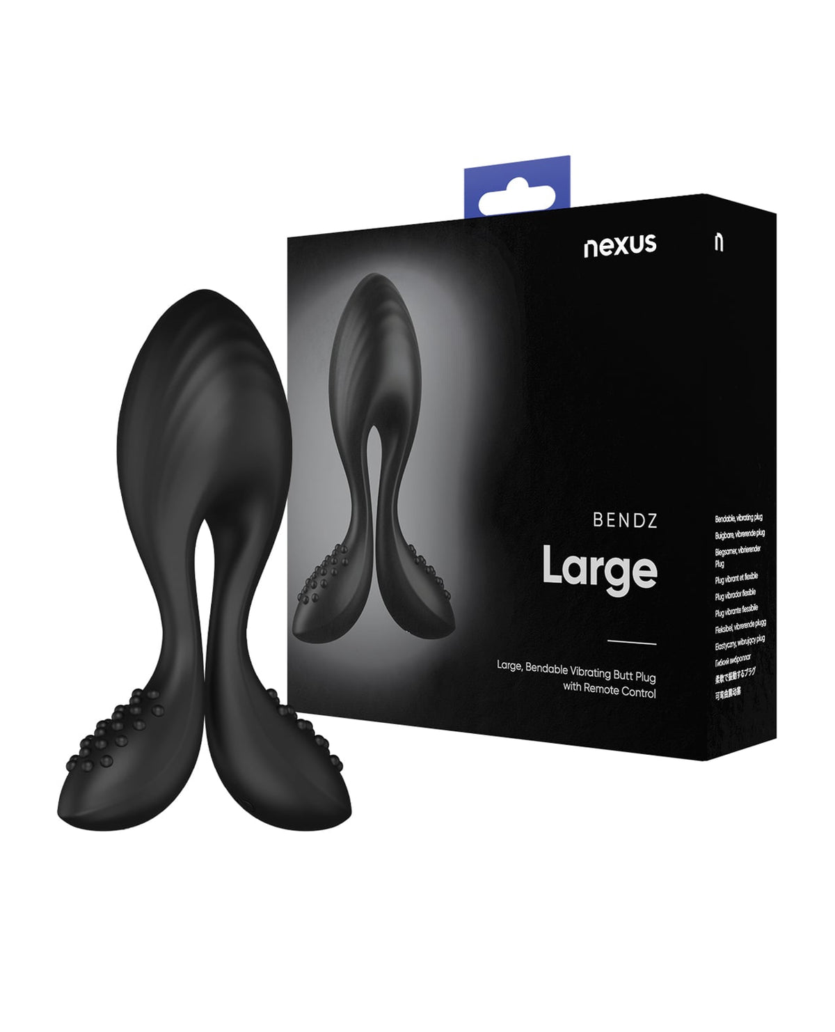 Nexus Bendz Remote Control Plug – Black – Large