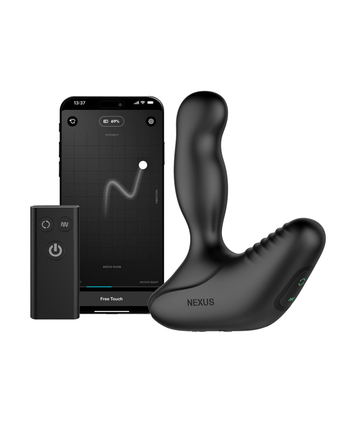 Nexus Revo Stealth App-Enabled Prostate Massager – Black – view 2