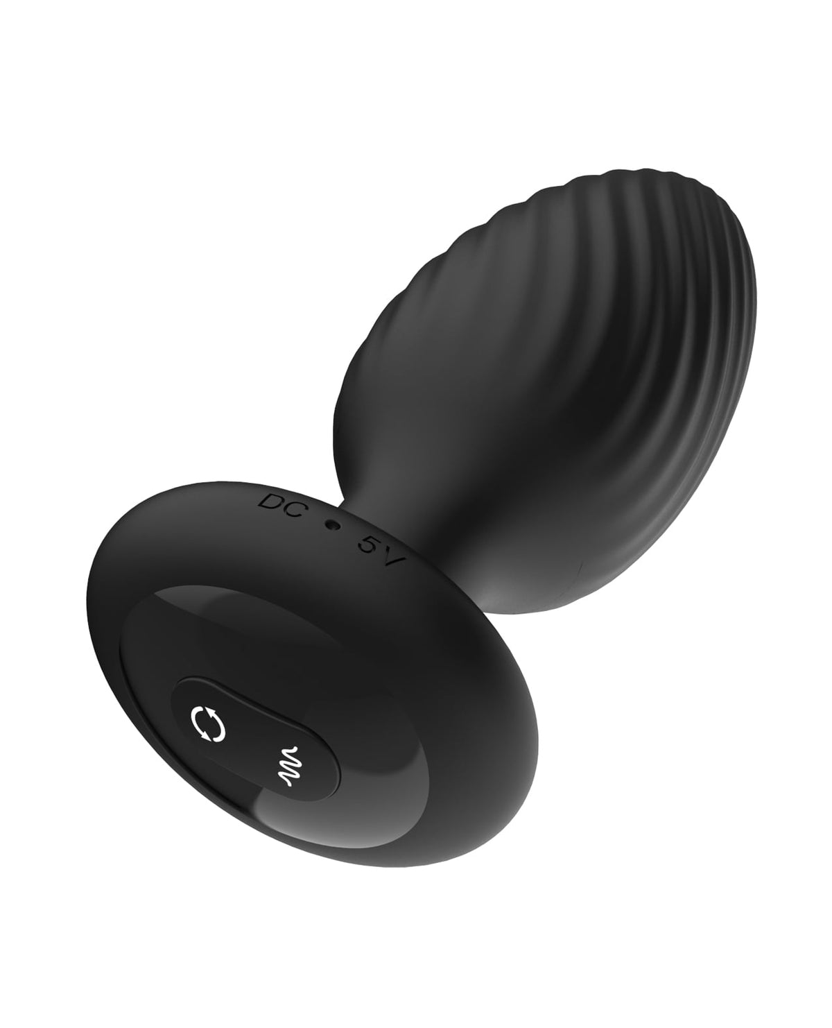 Nexus Tornado Rotating & Vibrating Plug with Remote – Black – Medium – view 3
