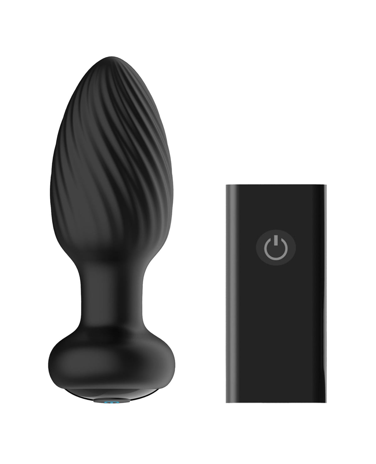 Nexus Tornado Rotating & Vibrating Plug with Remote – Black – Medium – view 4