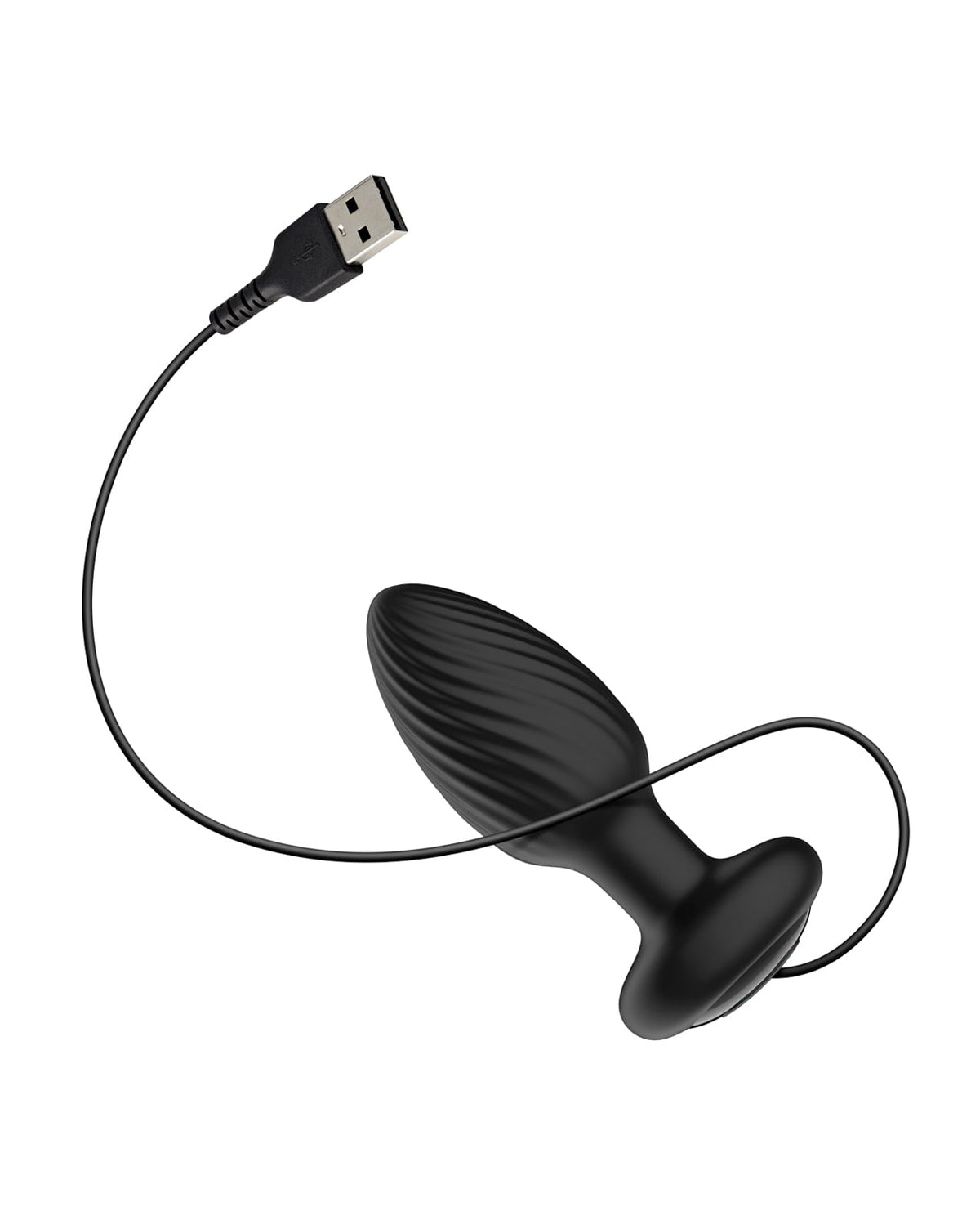 Nexus Tornado Rotating & Vibrating Plug with Remote – Black – Medium – view 5