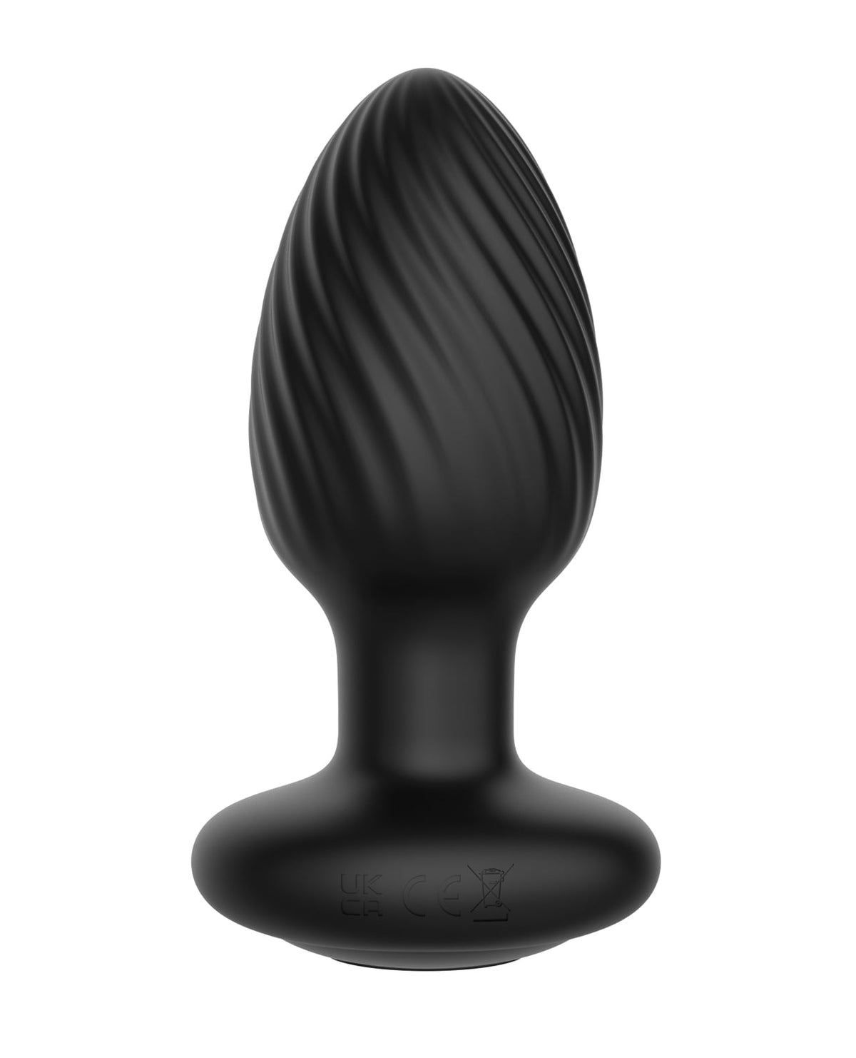 Nexus Tornado Rotating & Vibrating Plug with Remote – Black – Large – view 2