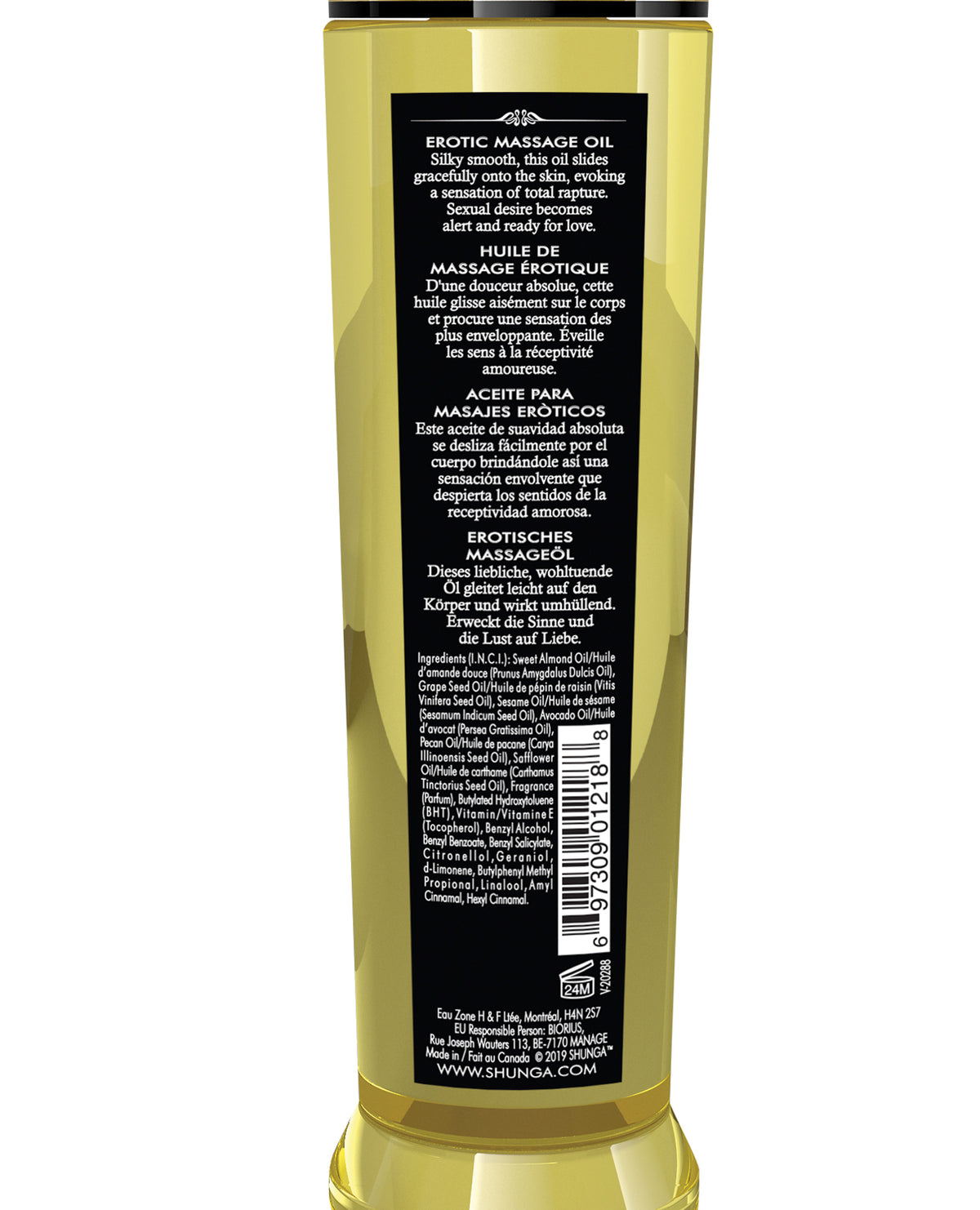 Shunga Erotic Massage Oil – 8 oz – Asian Fusion – view 2