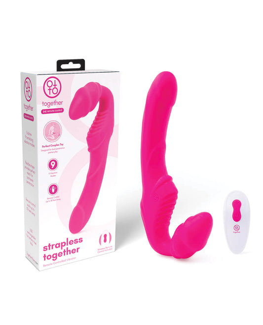 Together Strapless Remote Control Strap-On Vibrator