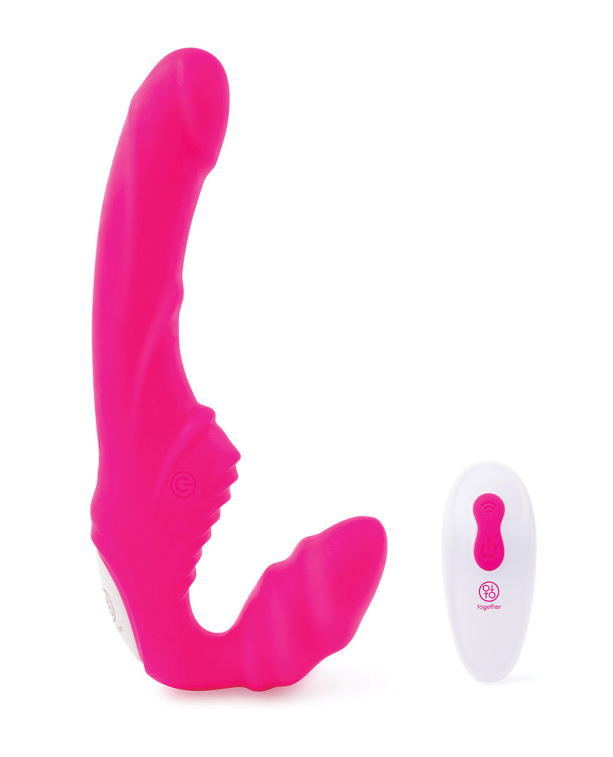 Together Strapless Remote Control Strap-On Vibrator – view 2