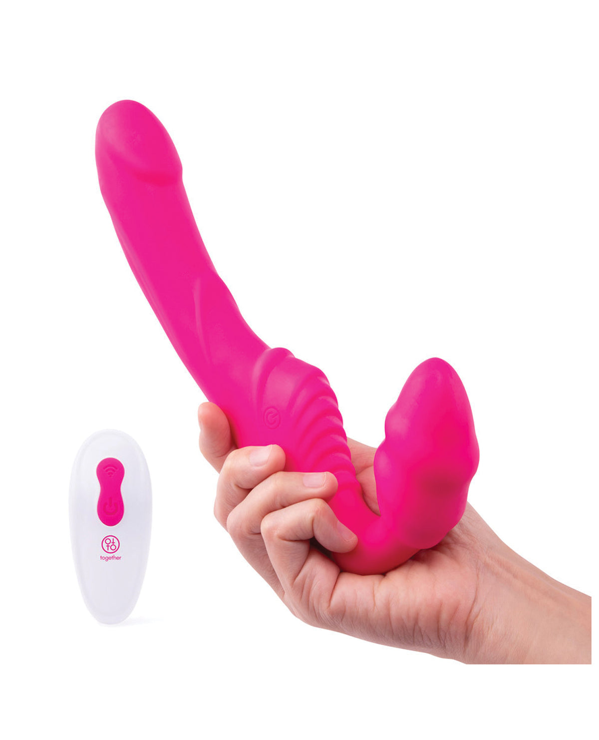 Together Strapless Remote Control Strap-On Vibrator – view 4