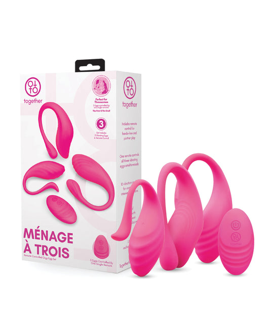 Together Ménage à Trois Remote Control Egg Set