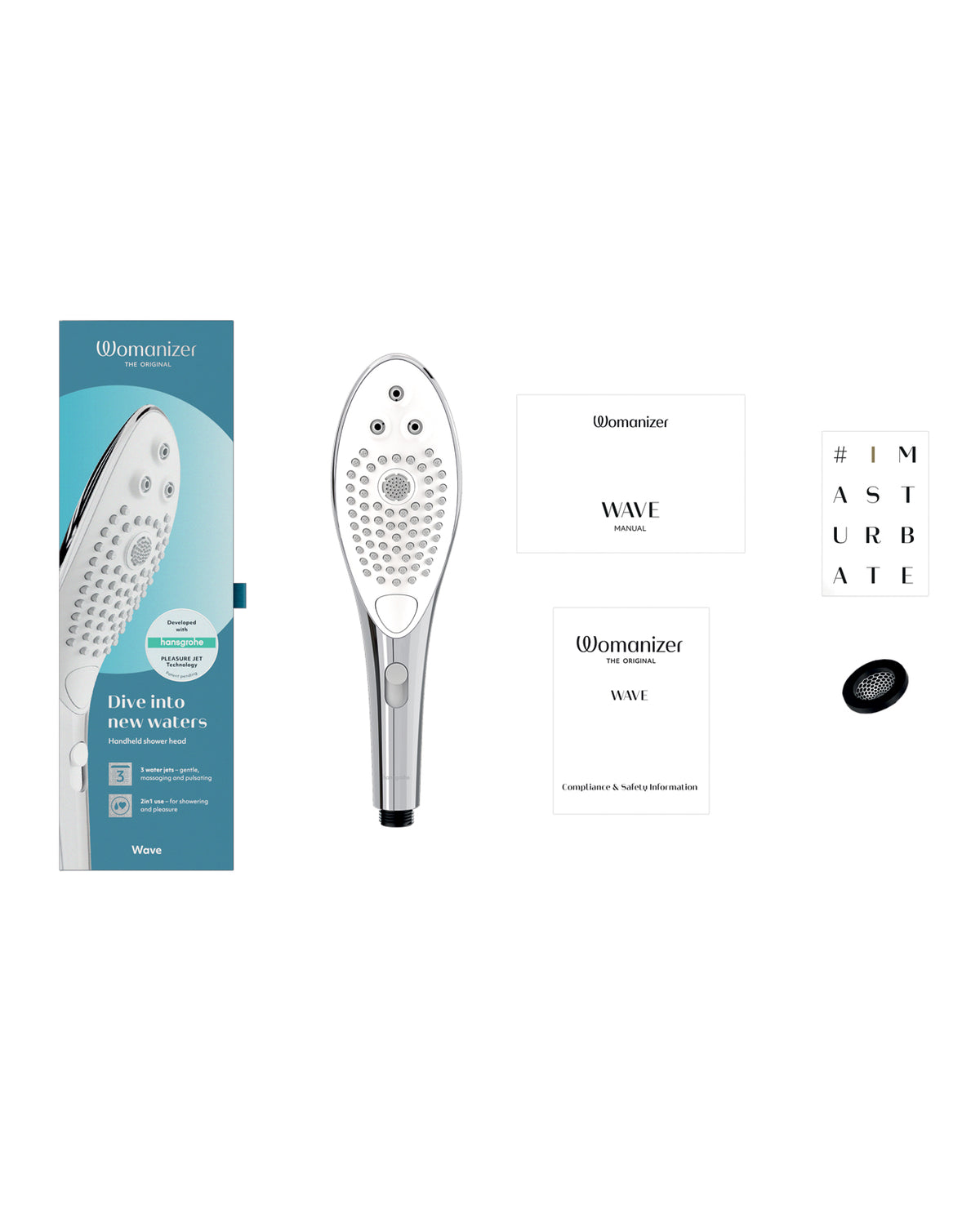 Womanizer Wave Pleasure Shower Head – Chrome – view 6