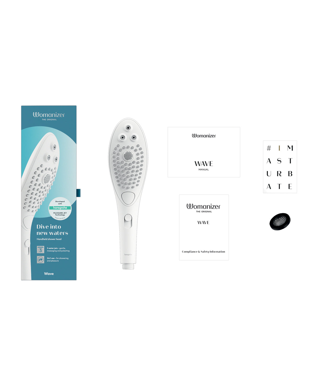 Womanizer Wave Pleasure Shower Head – White – view 6