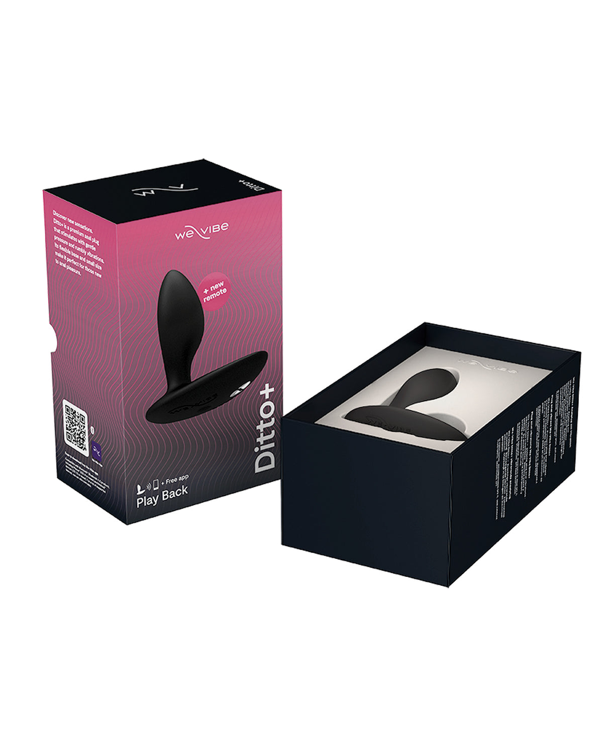 We-Vibe Ditto+ Vibrating Plug – Satin Black – view 5