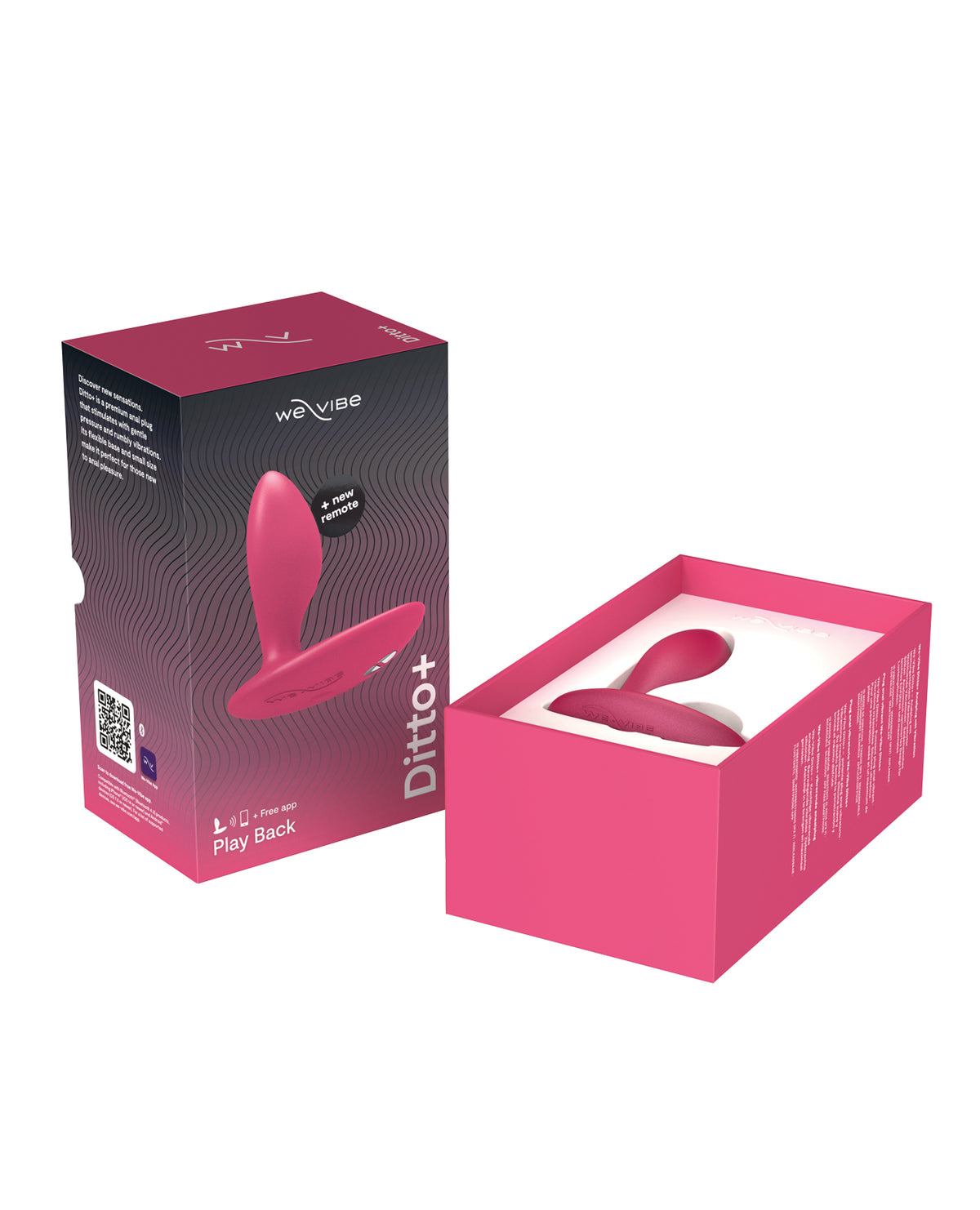 We-Vibe Ditto+ Vibrating Plug – Cosmic Pink – view 5